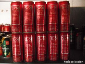 Coleccionismo de cervezas: set completo de 10 latas de cervezas estrella galicia. estan vacias. para coleccionistas